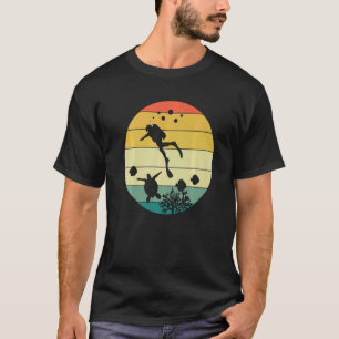 Diving-instruktör för dykning av Retro Scuba Divin T Shirt