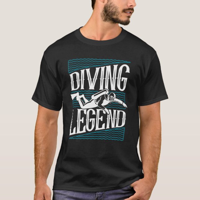 Diving Legend Sport Diving Underwater Technical Sc T Shirt (Framsida)