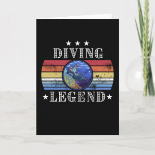 Diving Legend Vintage Gift for Sea Diver Kort