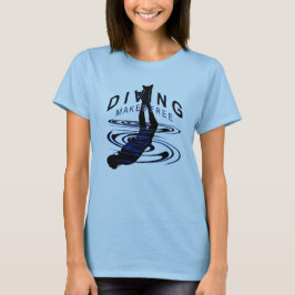 Diving Makes Free - Taucherlogo T Shirt