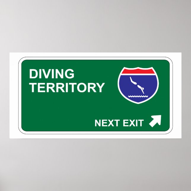 Diving Next Exit Poster (Framsidan)