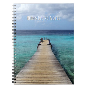 Diving Notebook (anpassade text) Anteckningsbok