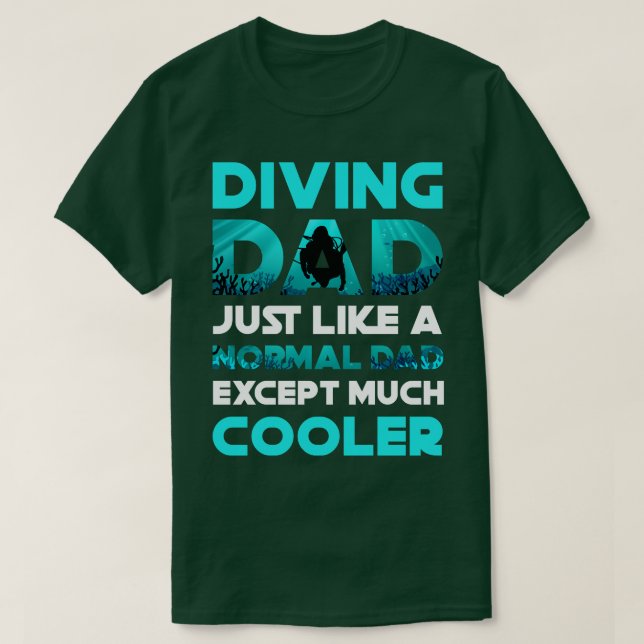 Diving Pappa Dyka T Shirt (Design framsida)