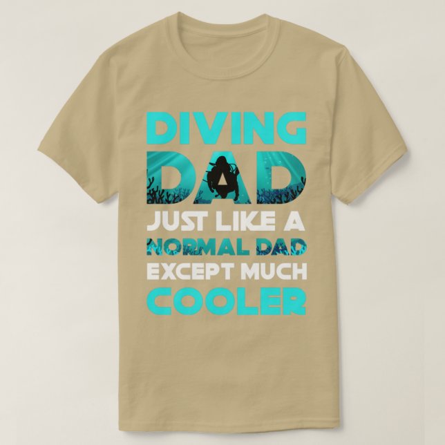 Diving Pappa Dyka T Shirt (Design framsida)
