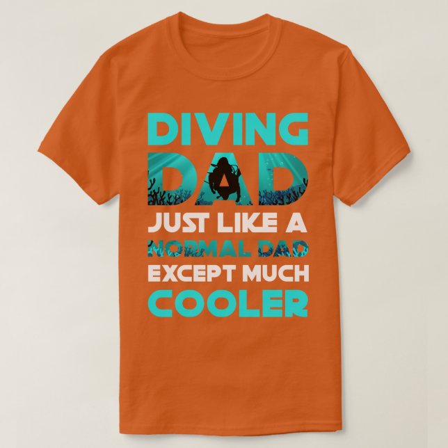 Diving Pappa Dyka T Shirt (Design framsida)