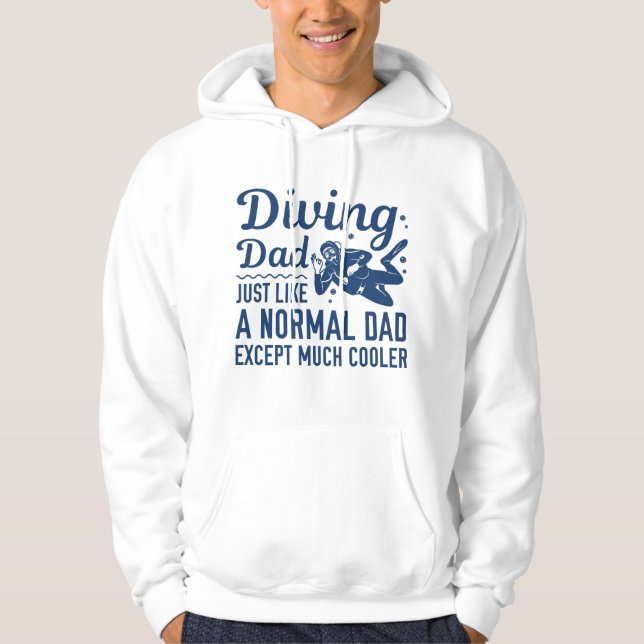 Diving Pappa Hoodie (Framsida)