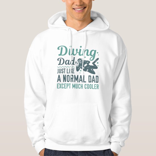Diving Pappa Hoodie (Framsida)