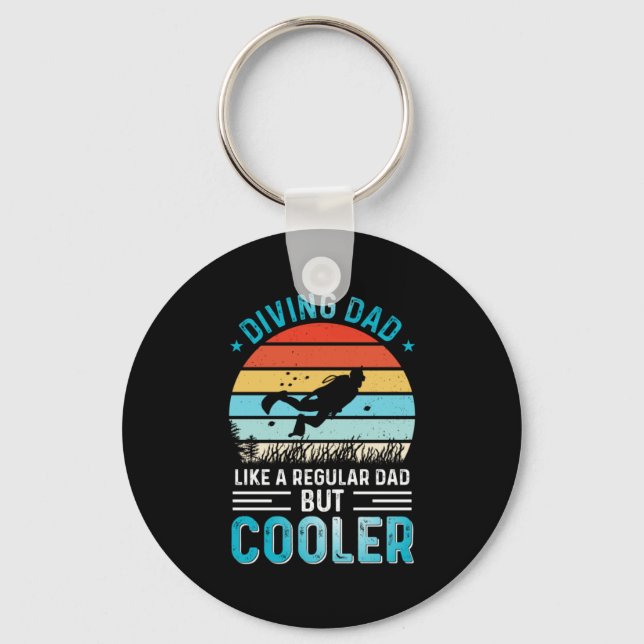 Diving Pappa Nyckelring (Framsida)