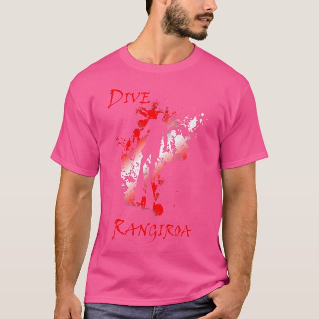 Diving Rangiroa Vacation Diving T Shirt (Framsida)