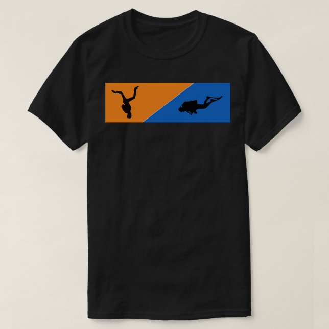 Diving Skydiving Skydive extrem Sport 2 T Shirt (Design framsida)