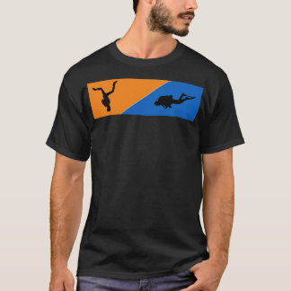 Diving Skydiving Skydive extrem Sport 2 T Shirt