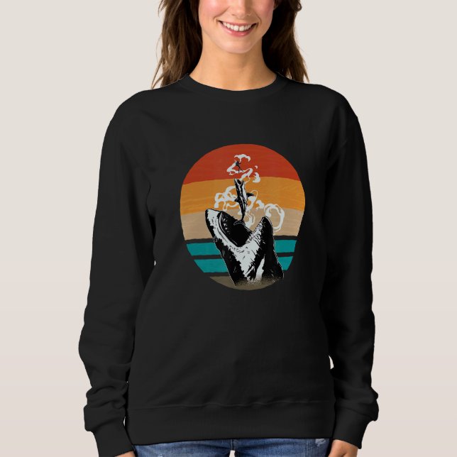 Diving Sport Hobby Diving Shark Retro Snorkel T Shirt (Framsida)