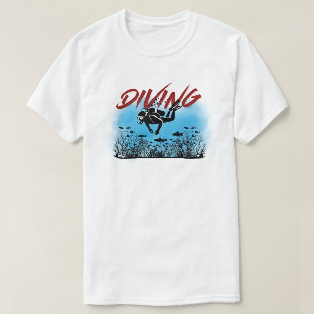 Diving T-Shirt (Design framsida)