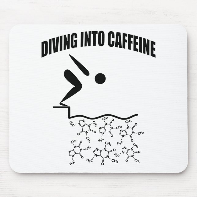 Diving till koffein musmatta (Framsidan)