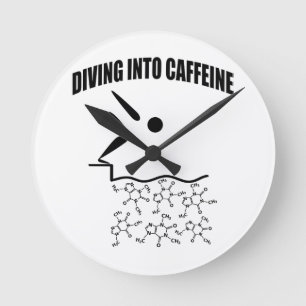 Diving till koffein rund klocka