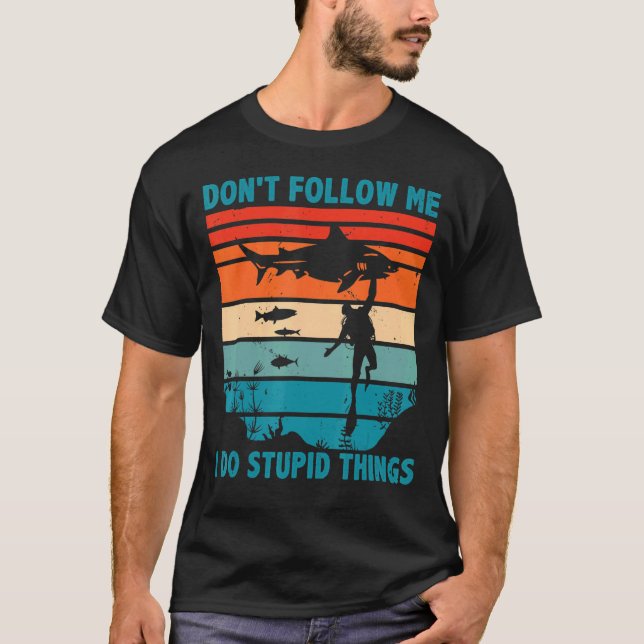 Diving Underwater Snorkeling Divin, Divin, Pappa S T Shirt (Framsida)