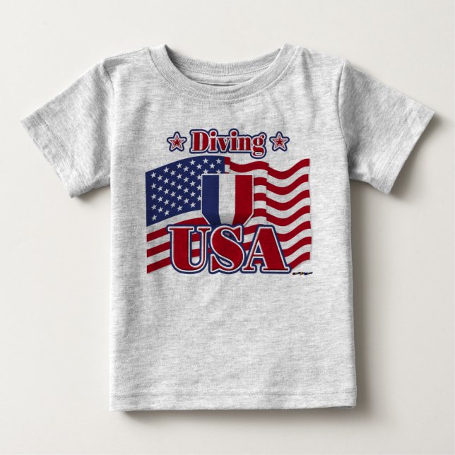 Diving USA T-shirt (Framsida)