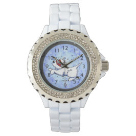 Diving Westie Wrist Watch Armbandsur
