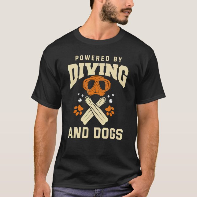    DivingDog Dyka Diver T Shirt (Framsida)