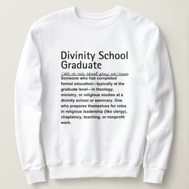 Divinity School student T Shirt (Design framsida)
