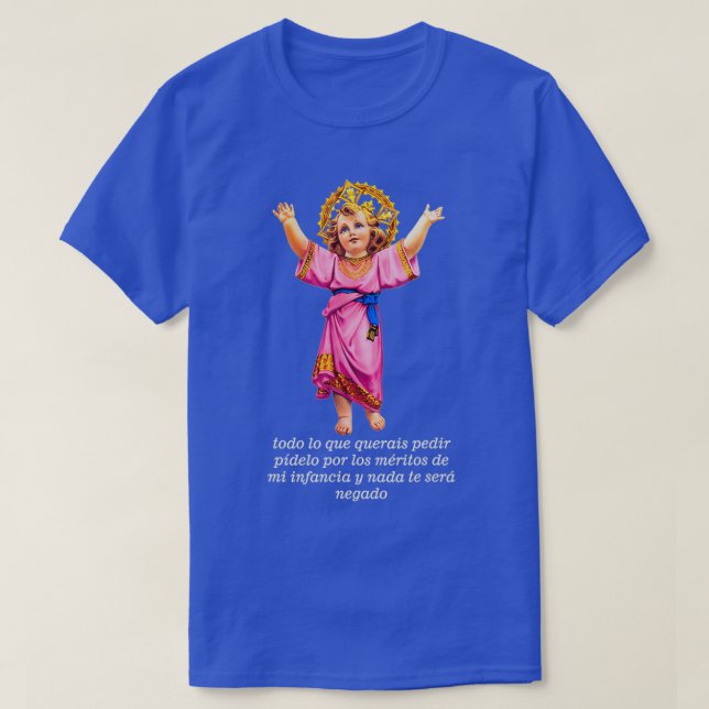 Divino Nino Heliga Baby Jesus T Shirt (Design framsida)