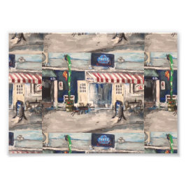 Division Street, Kelley's Island Photo Print Fototryck