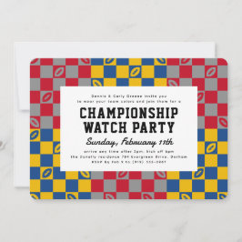 Divisionerad House Football Game Watch Party Inbjudningar