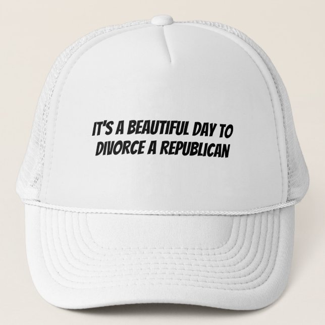 Divorce A Republican Trucker Hat Keps (Framsida)