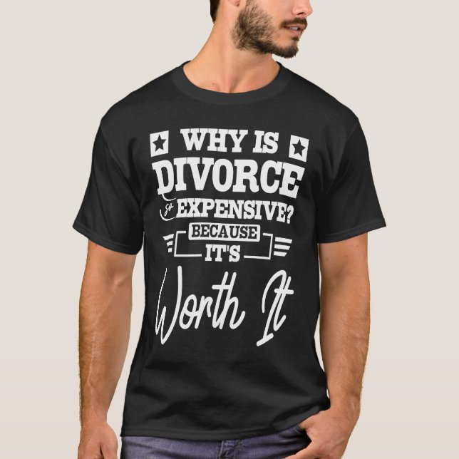 divorce and divorce party with divorce support t shirt (Framsida)