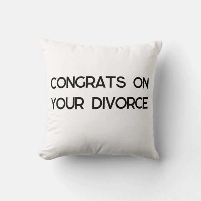 Divorce Grattiss Gift Kudde (Framsida)