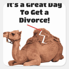 Divorce Kuvert Seals Fyrkantigt Klistermärke