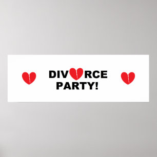 "Divorce Party"-banderoll Poster