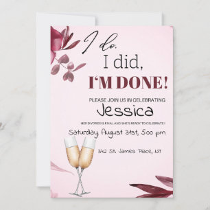 Divorce Party Inbjudan
