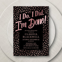 Divorce Party Ro Guld Confetti