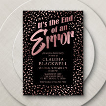Divorce Party Ro Guld Confetti