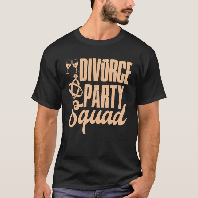 Divorce Party Squad Happy Divorce Woman Ex wife T Shirt (Framsida)