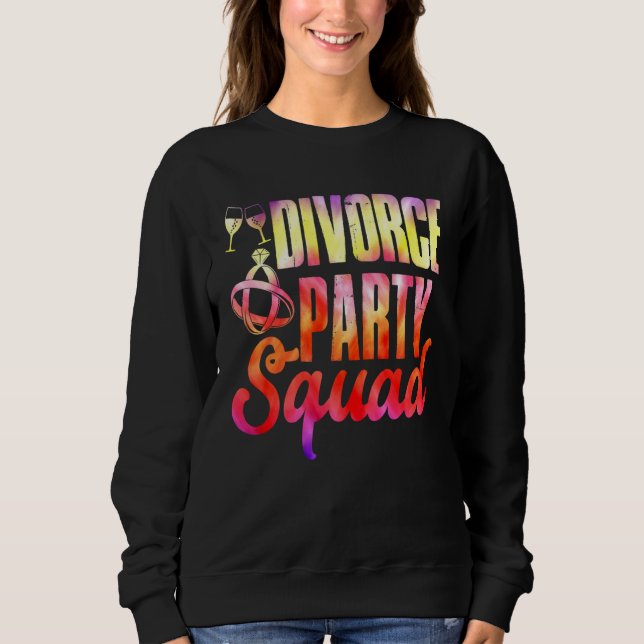 Divorce Party Squad Happy Divorce Woman Ex wife T Shirt (Framsida)
