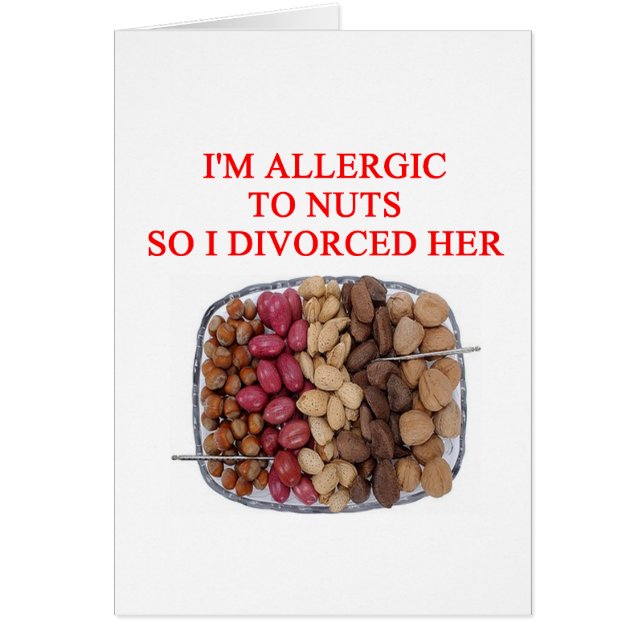 DIVORCE-skämt Hälsningskort (Framsidan)