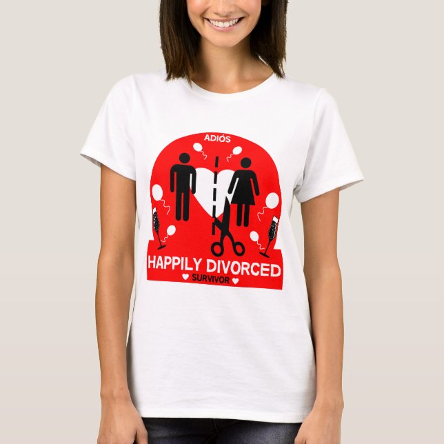 Divorce Survivor T Shirt (Framsida)