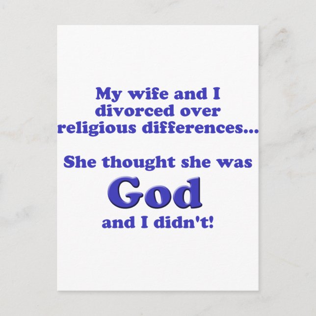 Divorce Vykort (Framsida)