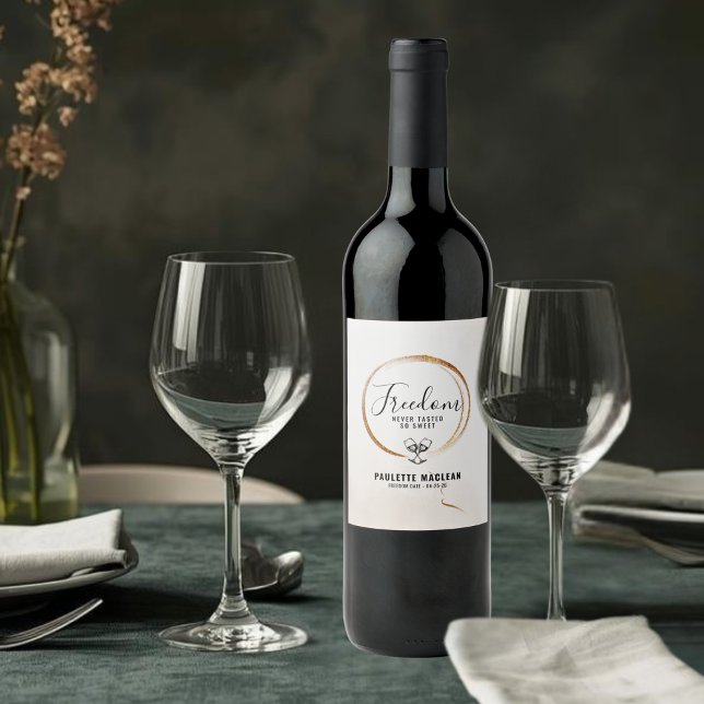 Divorce Wine Label Vinflaska Etikett (Skapare uppladdad)