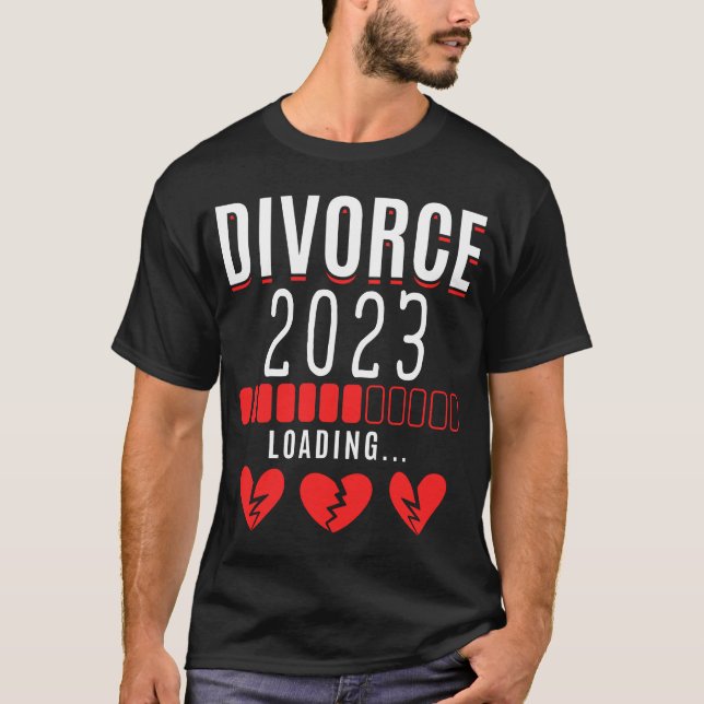 Divorcee 2023 Funny Divorced Wife T Shirt (Framsida)