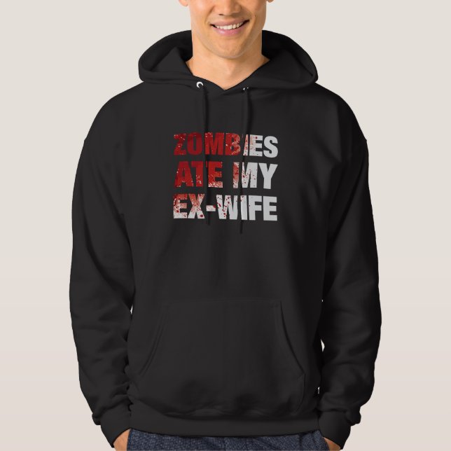 Divorcee Husband Halloween Costume Hoodie (Framsida)