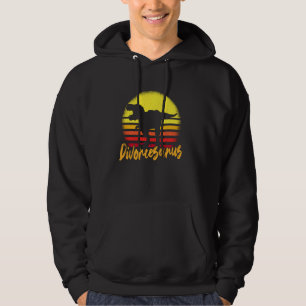 Divorcesaurus Dinosaur som just skilt sig från Par Hoodie