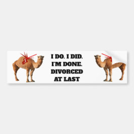 DIVORKAT VID DEN SISTA Bumperetiketten Bildekal