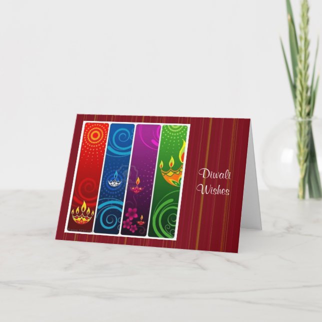 Diwali 5 helgkort (Framsida)