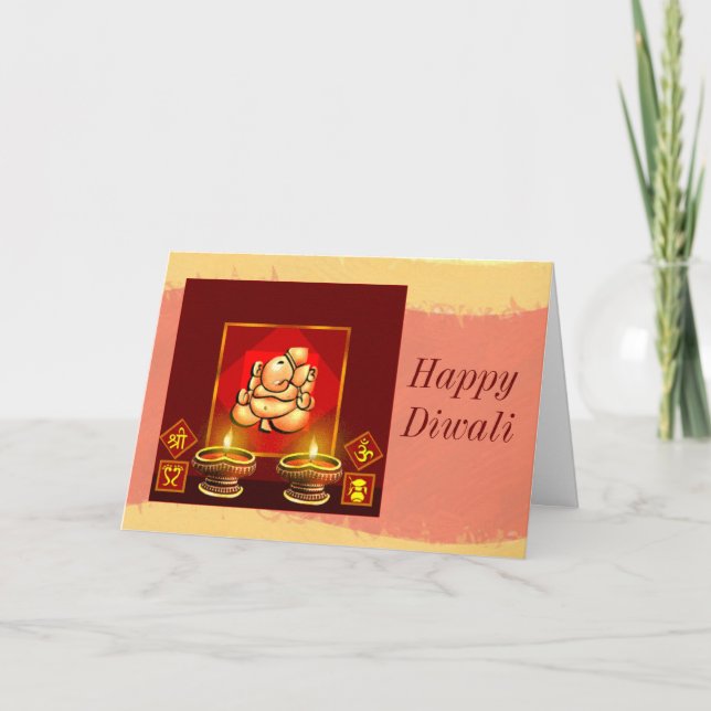 Diwali 6 helgkort (Framsida)
