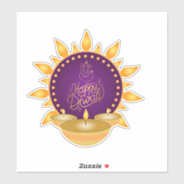 Diwali Anpassningsbar-cut Vinyl Sticker Klistermärken