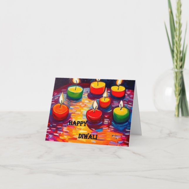 Diwali Card 1 Kort (Framsida)