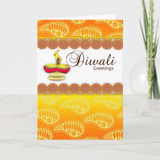 Diwali Card, Lycklig Diwali Kort (Framsida)